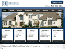 Tablet Screenshot of hillstoneinsurance.com